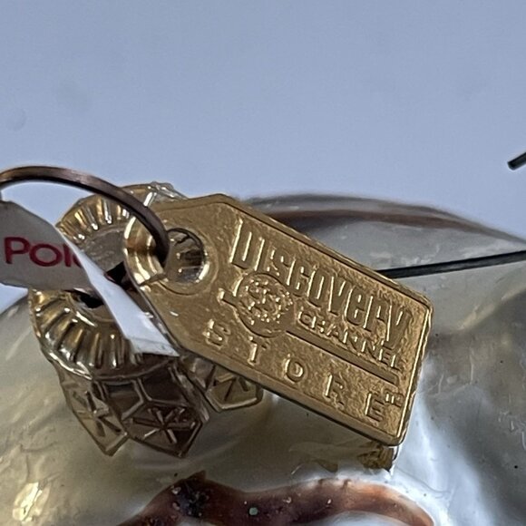 The Discovery Channel Store WHITE TIGER Blown Glass Christmas Ornament Poland - Picture 5 of 8